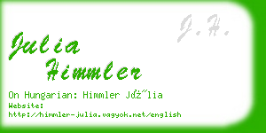 julia himmler business card